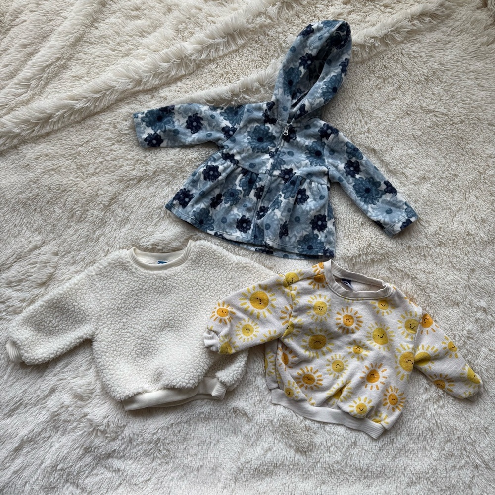 Baby Girl Sweater and Jacket Bundle 6-12 months